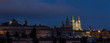 © Andres Victorero/ADDICTIVE STOCK - Santiago de Compostela wide panoramic view at night. UNESCO World Heritage Site. Galicia, Spain