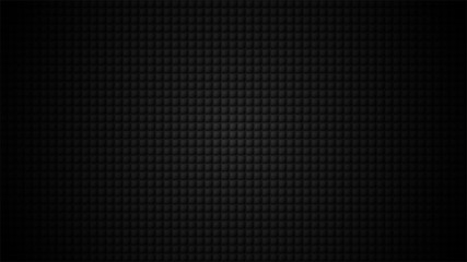 Wall Mural - Dark background. Black 3D squares with shadow. Vector illustration.