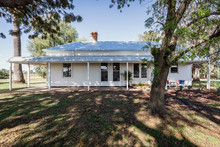 White Weatherboard Home