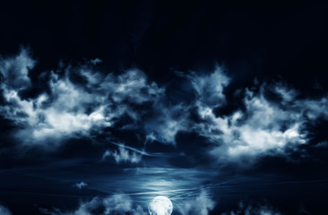 Wall Mural - moon and clouds