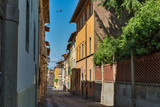 Fototapeta Uliczki - Montopoli in Val d'Arno narrow street architecture. Tuscany, Italy.