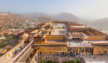 Aerial View Of The City Palace At Jaipur, India.