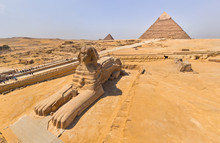 Aerial View Of The Great Sphinx Of Giza In Egypt