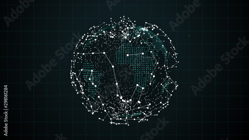 Cuadros en Lienzo International freight or shipping service connection around the globe