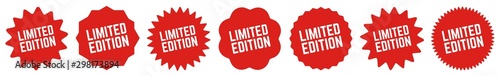 Fotografía Limited Edition Tag Red | Special Offer Icon | Sale Sticker | Deal Label | Varia