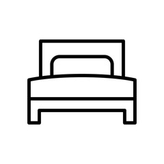 Sticker - bed icon trendy