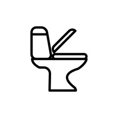 Canvas Print - Toilet bowl icon