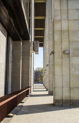 Poster - Marble columns granite walls of the building.