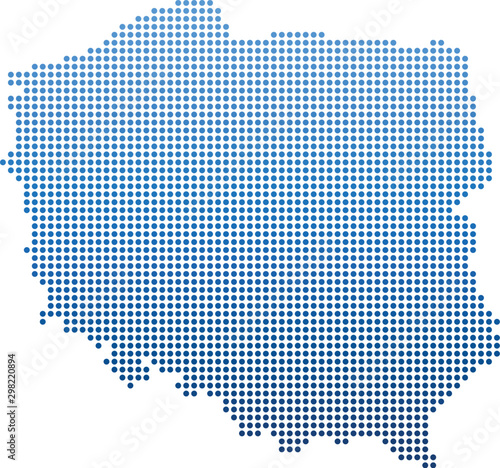 Fototapeta na szkło mapa polski