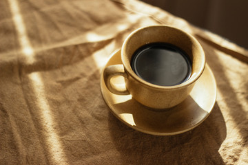 cup of coffee in the morning. espresso coffee