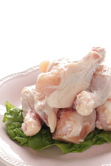 Sticker - Freshness chicken drumsticks on dish with copy space