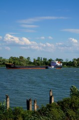 Wall Mural - boat on the river