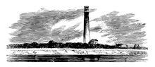 Lighthouse Vintage Illustration