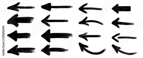 Fotografía grunge arrow vector. grunge arrow brush.grunge arrow paint