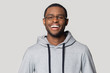 © fizkes - Head shot portrait laughing African American man in glasses