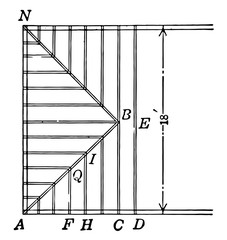 Sticker - Pitch of Roof vintage illustration.