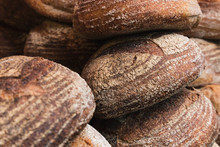 Sourdough Fresh Bread Loaf Artisanal Food Background