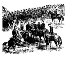 Battle Of Malvern Hill Vintage Illustration