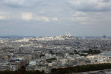 Fototapeta Paryż - Aerial view of Paris in France from Eiffel Tower