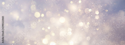 Cuadros en Lienzo abstract backgrounf of glitter vintage lights