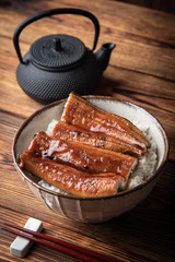 Poster - una-don, japanese rice bowl with eel