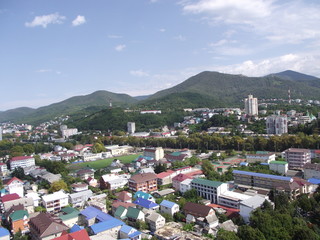 Sticker - aerial view of the city