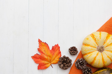 Wall Mural - autumn thanksgiving colorful setting background