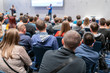 © borisblik - Image of a conference that takes place in a large conference room, workshop for young professionals, training in a large conference room, adult training