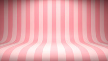 Striped Candy Pink Studio Backdrop With Empty Space For Your Content