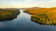 © Christopher Boswell - Aerial View Over Long Lake Adirondack Park Mountains New York USA