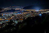 Fototapeta Miasto - Norweskie miasto Drammnen w regionie Buskerud w nocy