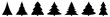 Christmas Tree Black Icon | Fir Tree Illustration | x-mas Symbol | Logo | Isolated Variations