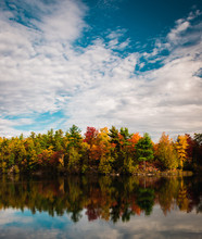 Fall Foliage In Gatineau Park Near Ottawa, Ontario In October