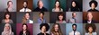 © Djomas - Group of 9 beautiful people in front of a background