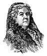 Elizabeth Cady Stanton, vintage illustration