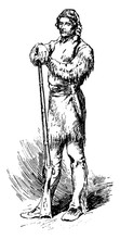 Daniel Boone, Vintage Illustration