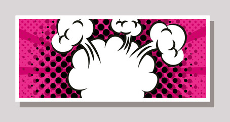 expresion cloud pop art style