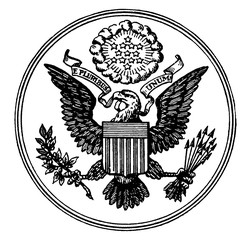 Wall Mural - Great Seal of the United States, vintage illustration