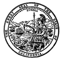 The Great Seal Of The State Of California, Vintage Illustration