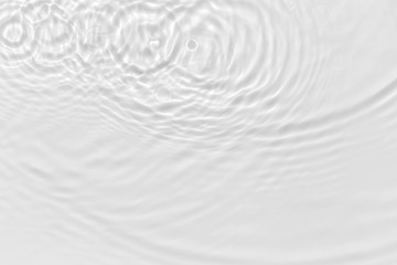 Water waves on the pool. Abstract background. Black and white concept.