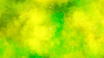 Wall Mural - abstract colorful green smoke background with fireworks