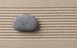 Empty Stone in a zen garden