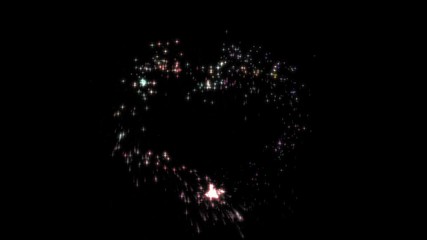 Wall Mural - magic wisp heart rainbow overlay particle loopable motion graphics for logo animation background new quality colorful cool nice beautiful 4k stock video footage
