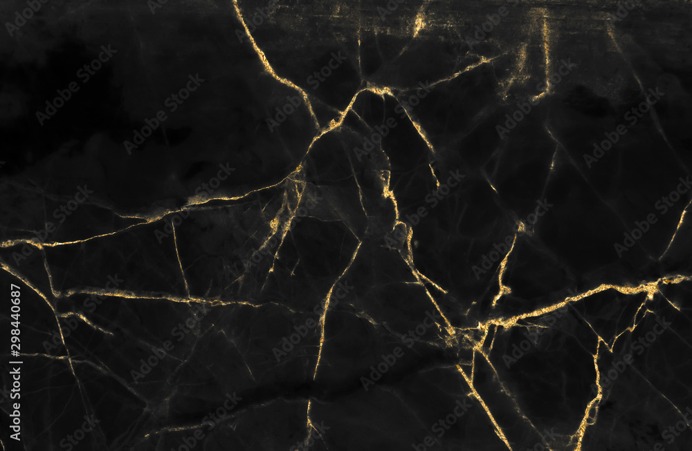 Black and gold marble texture design for cover book or brochure, poster, wallpaper background or realistic business and design artwork. - obrazy, fototapety, plakaty 