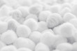 Organic cotton balls background for morning routine, spa cosmetics, hygiene and natural skincare beauty brand product as healthcare and medical design