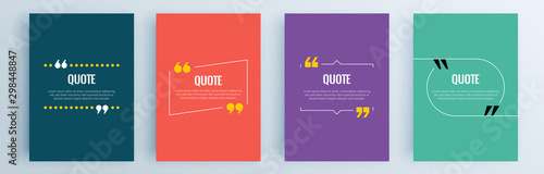 Fotomural Quote frames blank templates set