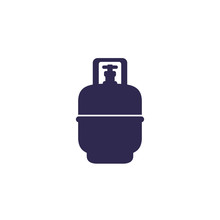 Gas Cylinder, LPG Tank Icon