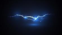 Abstract Background In The Form Of Blue Lightning