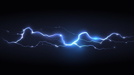 Wall Mural - abstract background in the form of blue storm grid