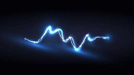Wall Mural - light blue zigzag lightning flash